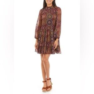 MELANIE | Multicolor Patterned Dress